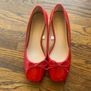 A New Day Glossy Red Ballet Flats